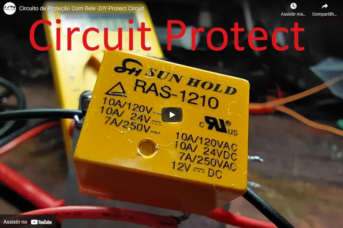 Você está visualizando atualmente Circuito de Proteção Com Rele -DIY-Protect Circuit